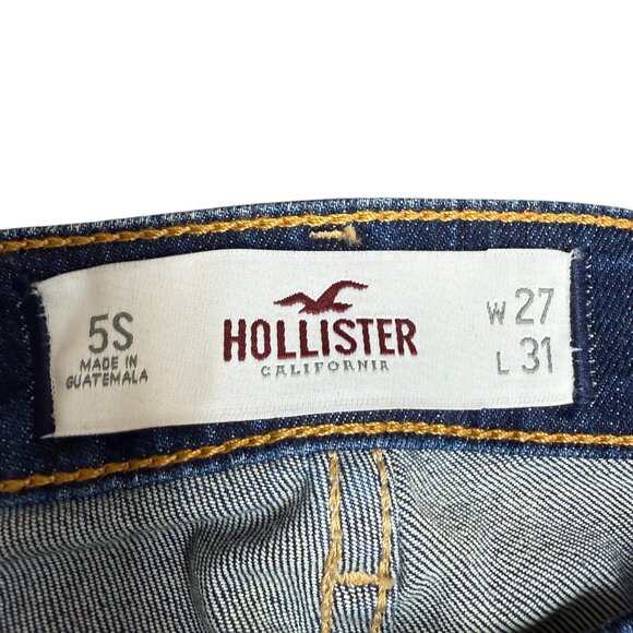NWOT Women's HOLLISTER Bootcut Faded Low Rise Jeans | Size 5S/27 - Picture 5 of 9